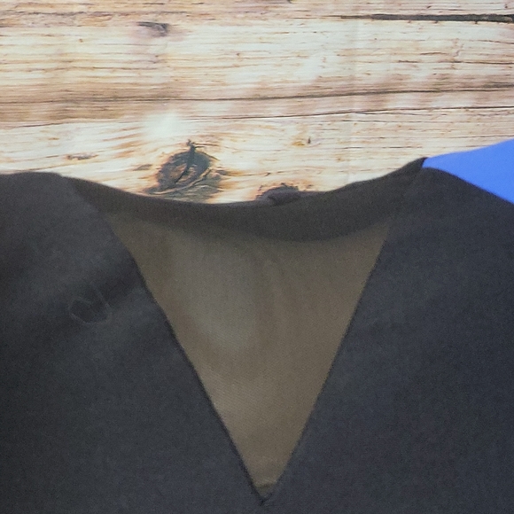 Bebe Addiction Women's Color Block V-Neck Dress Size M - Picture 5 of 13